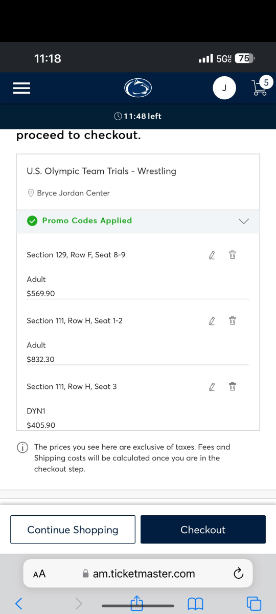 Olympic Trials Tickets PreSale at Usurious Prices International